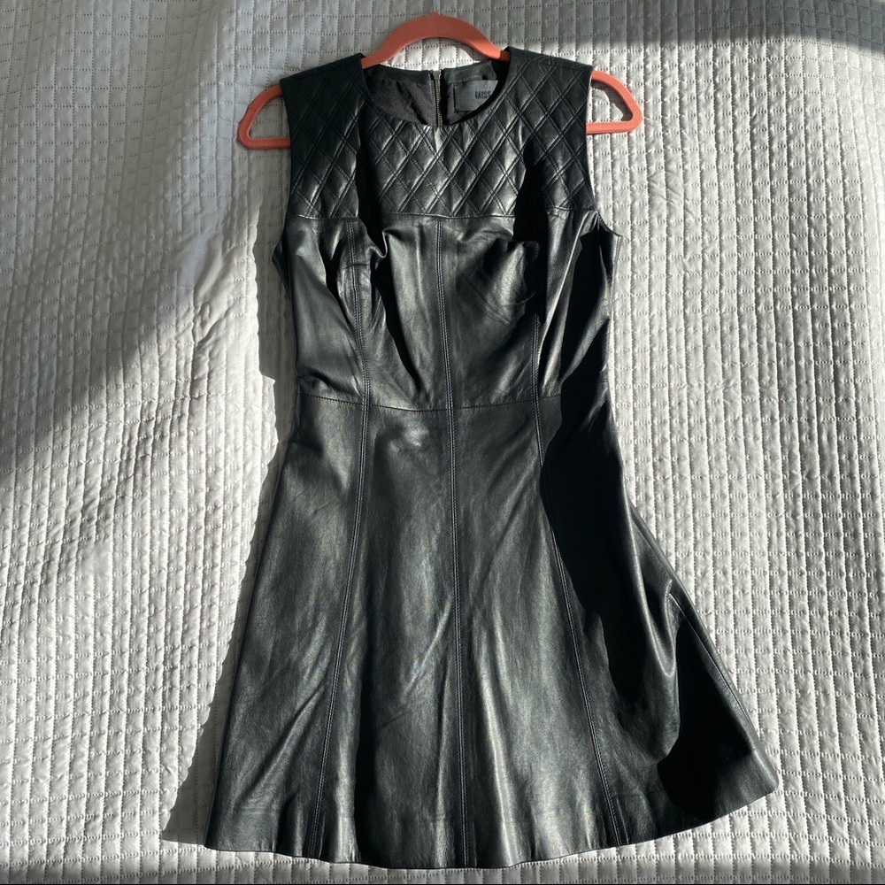 Miss Wu leather dress Small